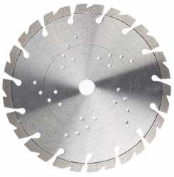 Diamantzaagblad Hippo Premium voor zagen in gewapend beton, beton en metselwerk met gesegmenteerde snijrand.