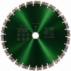 Handzaagblad Battery voor batterij-aangedreven handzaagmachines met gesegmenteerde diamantzaagrand voor nauwkeurig zagen.