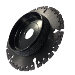 Snij-afbraamschijf PVC met diamantsegmenten voor nauwkeurig zagen en bewerken van PVC.